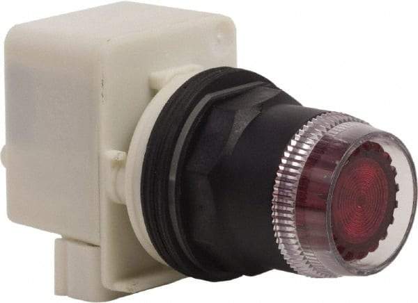 Schneider Electric - 30mm Mount Hole, Extended Straight, Pushbutton Switch Only - Red Pushbutton, Momentary (MO) - Benchmark Tooling