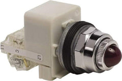 Schneider Electric - 120 VAC Red Lens Indicating Light - Screw Clamp Connector - Benchmark Tooling