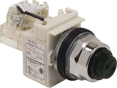 Schneider Electric - 120 VAC Green Lens LED Pilot Light - Round Lens, Screw Clamp Connector - Benchmark Tooling