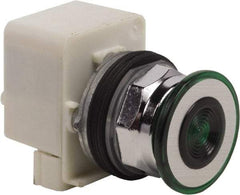 Schneider Electric - 30mm Mount Hole, Extended Straight, Pushbutton Switch Only - Green Pushbutton, Maintained (MA) - Benchmark Tooling