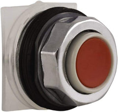 Schneider Electric - 30mm Mount Hole, Extended Straight, Pushbutton Switch Only - Round, Red Pushbutton, Momentary (MO), Weatherproof, Dust and Oil Resistant - Benchmark Tooling