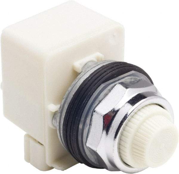 Schneider Electric - 120 V White Lens LED Indicating Light - Screw Clamp Connector - Benchmark Tooling