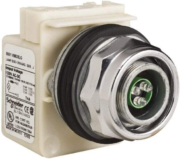 Schneider Electric - 120 V LED Indicating Light - Screw Clamp Connector - Benchmark Tooling