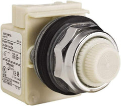 Schneider Electric - 28 V White Lens Indicating Light - Screw Clamp Connector - Benchmark Tooling