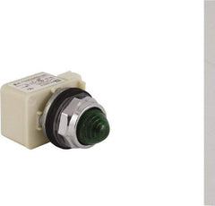 Schneider Electric - 24 V Green Lens LED Pilot Light - Round Lens, Screw Clamp Connector - Benchmark Tooling