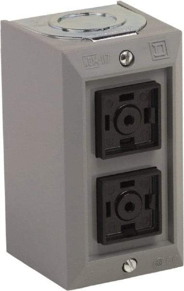 Schneider Electric - 2 Operator, Projecting Pushbutton Control Station - No Legend, Momentary Switch, 2NO/2NC Contact, NEMA 1 - Benchmark Tooling