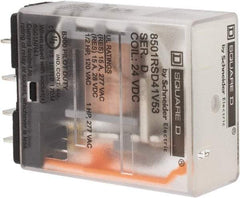 Square D - Electromechanical Plug-in General Purpose Relay - 12 Amp at 240 VAC, SPDT, 24 VDC - Benchmark Tooling