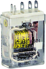 Square D - 1 hp at 240 Volt & 1/2 hp at 120 Volt, Electromechanical Plug-in General Purpose Relay - 12 Amp at 240 VAC, SPDT, 24 VAC at 50/60 Hz - Benchmark Tooling