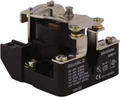 Square D - 2 hp, 10 VA Power Rating, Electromechanical Screw Clamp General Purpose Relay - 10 Amp at 600 V & 40 Amp at 277 VAC, SPST, 24 VAC at 50/60 Hz, 63.6mm Wide x 50.3mm High x 63.2mm Deep - Benchmark Tooling