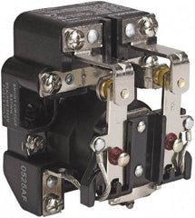 Square D - 1-1/2 hp, 10 VA Power Rating, Electromechanical Screw Clamp General Purpose Relay - 40 at 277 VAC & 5 at 600 V, DPDT, 240 VAC at 50/60 Hz, 63.6mm Wide x 58.8mm High x 79.4mm Deep - Benchmark Tooling