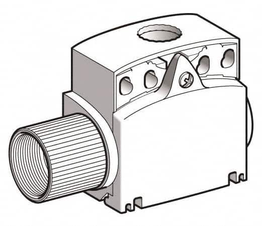 Telemecanique Sensors - 3-1/2 Inch Long, Plastic Body, Limit Switch Body - For Use with ZCE01, ZCE02, ZCE05, ZCE06, ZCE07, ZCE08, ZCE10, ZCE11, ZCE13, ZCE14, ZCE21, ZCE24, ZCE27, ZCE28, ZCE29, ZCE62, ZCE63, ZCE64, ZCE65, ZCE66, ZCE67, ZCEH0, ZCEH2 - Benchmark Tooling