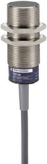 Telemecanique Sensors - 15mm Detection, Cylinder, Capacitive Proximity Sensor - IP67, 24 to 240 VAC, 80mm Long - Benchmark Tooling