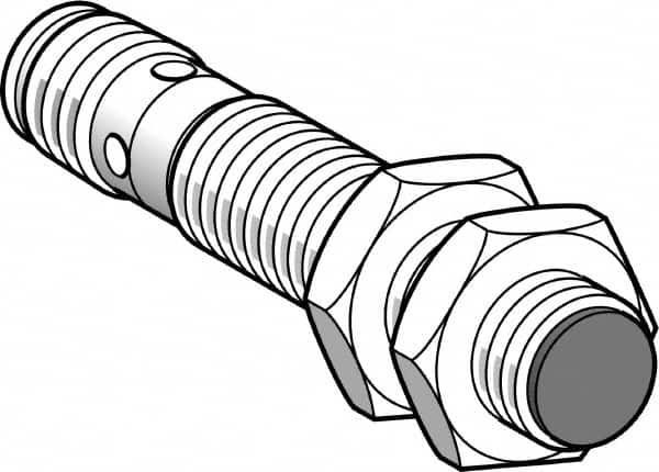 Telemecanique Sensors - NPN, PNP, NC, 8mm Detection, Cylinder, Inductive Proximity Sensor - 2 Wires, IP67, IP69, 12 to 48 VDC, M18x1 Thread, 74mm Long - Benchmark Tooling