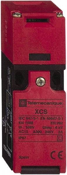 Telemecanique Sensors - NO/NC Configuration, Multiple Amp Level, Plastic Key Safety Limit Switch - 30mm Wide x 30mm Deep x 107mm High, IP67 Ingress Rating - Benchmark Tooling