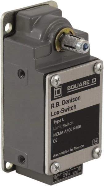 Square D - DPDT, NC/NO, 600 Volt Screw Terminal, Rotary Spring Return Actuator, General Purpose Limit Switch - 1, 2, 4, 12, 13 NEMA Rating, IP67 IPR Rating - Benchmark Tooling