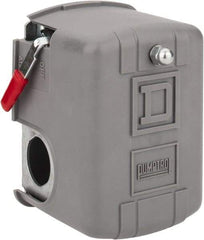 Square D - 1 and 3R NEMA Rated, 70 to 150 psi, Electromechanical Pressure and Level Switch - Fixed Pressure, 575 VAC, L1-T1, L2-T2 Terminal, For Use with Square D Pumptrol - Benchmark Tooling