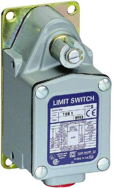 Square D - SPDT, 600 VAC, Screw Terminal, Rotary Spring Return Actuator, General Purpose Limit Switch - 1, 2, 4, 12, 13 NEMA Rating, IP67 IPR Rating - Benchmark Tooling