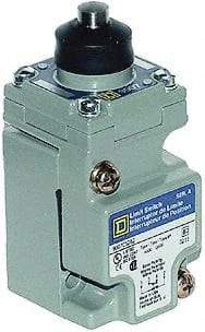 Square D - SPDT, NC/NO, 600 Volt Screw Terminal, Plunger Actuator, General Purpose Limit Switch - 1, 2, 4, 6, 12, 13, 6P NEMA Rating, IP67 IPR Rating - Benchmark Tooling