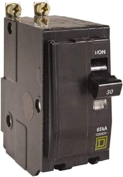 Square D - 30 Amp, 240 VAC, 2 Pole, Bolt On Miniature Circuit Breaker - 14-8 AWG - Benchmark Tooling