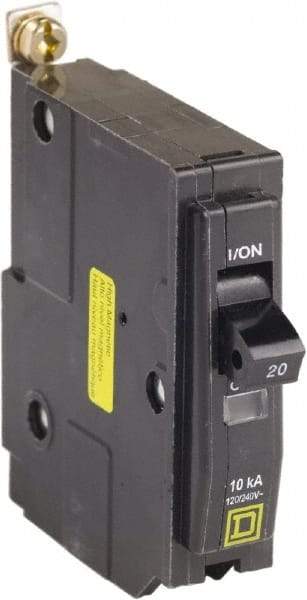 Square D - 20 Amp, 120 VAC, 1 Pole, Bolt On Miniature Circuit Breaker - 14-8 AWG - Benchmark Tooling