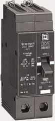 Square D - 20 Amp, 480Y/277 V, 2 Pole, Bolt On Miniature Circuit Breaker - 18 kA Breaking Capacity, 12, 14 AWG - Benchmark Tooling