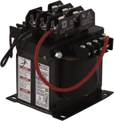 Square D - 500 VA, Top Mount Fuse Block Control Transformer - 50/60 Hz, 5.49 Inch Deep x 5.13 Inch High - Benchmark Tooling