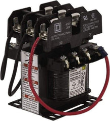 Square D - 50 VA, Top Mount Fuse Block Control Transformer - 50/60 Hz, 3.09 Inch Deep x 4 Inch High - Benchmark Tooling