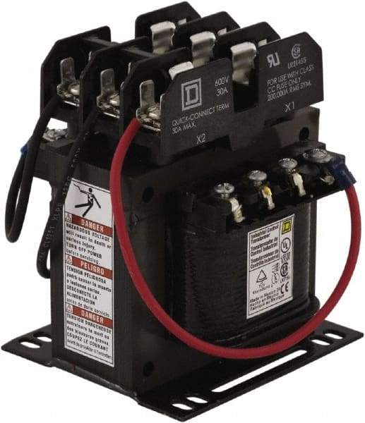 Square D - 1 Phase, 150 VA, Top Mount Fuse Block Control Transformer - Benchmark Tooling