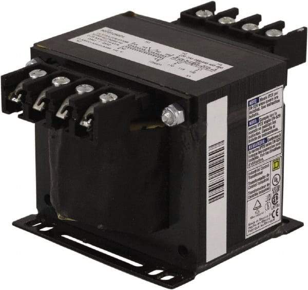 Square D - 250 VA, Top Mount Fuse Block Control Transformer - 50/60 Hz, 5.3 Inch Deep x 3.21 Inch High - Benchmark Tooling