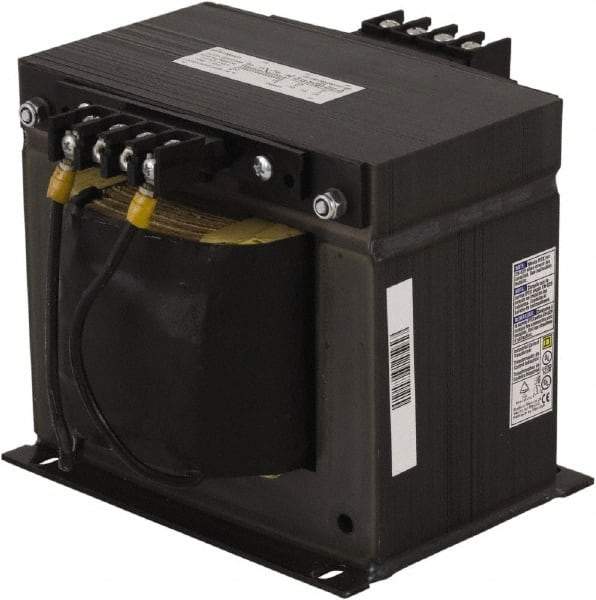 Square D - 2,000 VA, Top Mount Fuse Block Control Transformer - 50/60 Hz, 7.17 Inch Deep x 6.17 Inch High - Benchmark Tooling