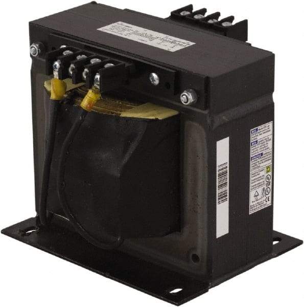 Square D - 1,500 VA, Top Mount Fuse Block Control Transformer - 50/60 Hz, 5.92 Inch Deep x 6.17 Inch High - Benchmark Tooling