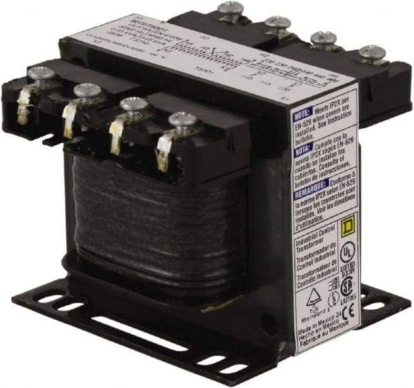 Square D - 1 Phase, 50 VA, Control Transformer - 131°F Temp Rise - Benchmark Tooling