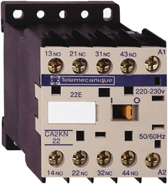 Schneider Electric - 2NC/2NO, 220-230 VAC at 50/60 Hz Control Relay - 17 V - Benchmark Tooling