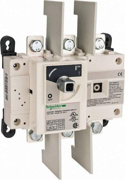 Schneider Electric - 600VAC at 50/60 Hz, 3 Pole, Nonfused Cam & Disconnect Switch - 7.09 Inch Wide x x 6.3 Inch High x x 3.74 Inch Deep - Benchmark Tooling