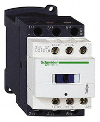 Schneider Electric - 3 Pole, 480 Coil VAC at 50/60 Hz, 18 Amp at 440 VAC and 32 Amp at 440 VAC, Nonreversible IEC Contactor - 1 Phase hp: 1 at 115 VAC, 3 at 230/240 VAC, 3 Phase hp: 10 at 460/480 VAC, 15 at 575/600 VAC, 5 at 200/208 VAC, 5 at 230/240 VAC - Benchmark Tooling