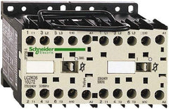 Schneider Electric - 3 Pole, 220 to 230 Coil VAC at 50/60 Hz, 6 Amp at 440 VAC, Reversible IEC Contactor - BS 5424, CSA, IEC 60947, NF C 63-110, RoHS Compliant, UL Listed, VDE 0660 - Benchmark Tooling