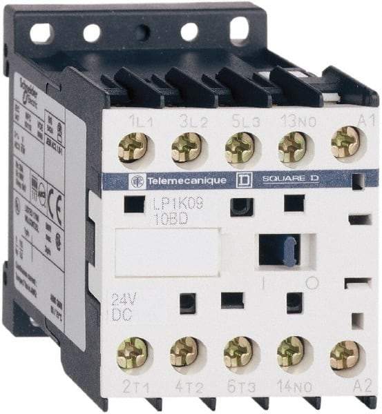 Schneider Electric - 3 Pole, 24 Coil VDC, 6 Amp at 440 VAC, IEC Contactor - BS 5424, CSA, IEC 60947, NF C 63-110, RoHS Compliant, UL Listed, VDE 0660 - Benchmark Tooling