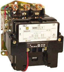 Square D - 3 Pole, 380 Coil VAC at 50 Hz, 90 Amp NEMA Contactor - Open Enclosure, 50 Hz at 380 VAC - Benchmark Tooling