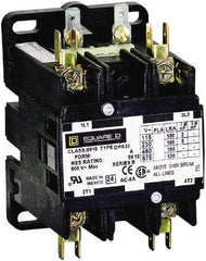 Square D - 2 Pole, 30 Amp Inductive Load, 24 Coil VAC at 50/60 Hz, Definite Purpose Contactor - Phase 1 Hp:  2 at 115 VAC, 5 at 230 VAC, 40 Amp Resistive Rating, CE, CSA, UL Listed - Benchmark Tooling