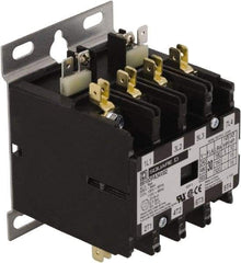 Square D - 4 Pole, 30 Amp Inductive Load, 24 Coil VAC at 50/60 Hz, Definite Purpose Contactor - Phase 1 and Phase 3 Hp:  10 at 230 VAC, 15 at 460 VAC, 2 at 115 VAC, 20 at 575 VAC, 5 at 230 VAC, 40 Amp Resistive Rating, CE, CSA, UL Listed - Benchmark Tooling