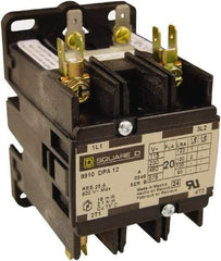 Square D - 2 Pole, 25 Amp Inductive Load, 277 Coil VAC at 60 Hz, Definite Purpose Contactor - Phase 1 Hp:  2 at 115 VAC, 5 at 230 VAC, 35 Amp Resistive Rating, CE, CSA, UL Listed - Benchmark Tooling