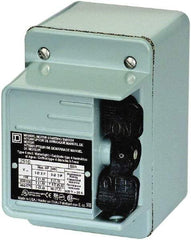 Square D - 2 Poles, 30 Amp, NEMA, Enclosed Toggle Manual Motor Starter - 1 hp at 90 VDC, 1-1/2 hp at 230 VDC, 2 hp at 115 VAC, 2 hp at 115 VDC, 2 hp at 230 VAC, 3 hp at 460 VAC & 3 hp at 575 VAC, CE, CSA, NEMA 4 & UL Listed - Benchmark Tooling