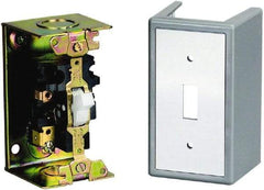 Square D - 2 Poles, 16 Amp, NEMA, Enclosed Toggle Manual Motor Starter - 1 hp at 115 VAC, 1 hp at 230 VAC, 1 hp at 277 VAC, 3/4 hp at 115 VDC & 3/4 hp at 230 VDC, CE, CSA, NEMA 1 & UL Listed - Benchmark Tooling