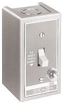 Square D - 1 Pole, 16 Amp, NEMA, Enclosed Toggle Manual Motor Starter - 1 hp at 115 VAC, 1 hp at 230 VAC, 1 hp at 277 VAC, CE, CSA, NEMA 1 & UL Listed - Benchmark Tooling