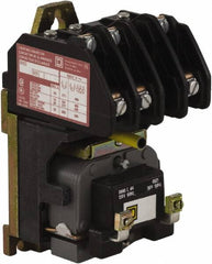 Square D - No Enclosure, 3 Pole, Electrically Held Lighting Contactor - 20 A (Tungsten), 30 A (Fluorescent), 220 VAC at 50 Hz, 240 VAC at 60 Hz, 3NO Contact Configuration - Benchmark Tooling