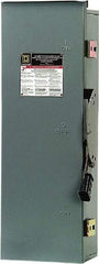 Square D - 100 Amp, 240 VAC, 250 VDC, 2 Pole Nonfused Safety Switch - NEMA 3R, 15 hp at 240 VAC, 20 hp at 250 VDC (Single Phase), DPDT Contact Form - Benchmark Tooling