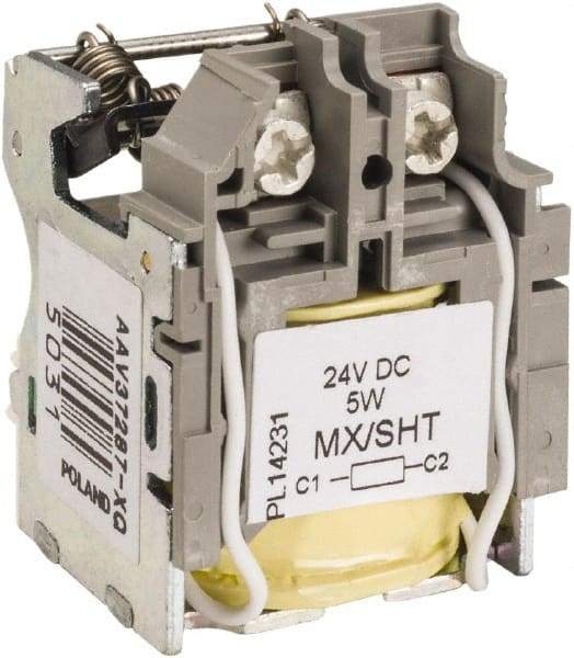 Square D - Circuit Breaker Shunt Trip - 24 VDC Control Voltage, Use with H Frame Circuit Breaker, J Frame Circuit Breaker, L Frame Circuit Breaker - Benchmark Tooling