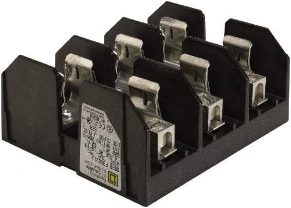 Square D - 3 Pole, 600 Volt, 60 Amp, Surface Mount Fuse Holder - Compatible with J Class Fuse - Benchmark Tooling