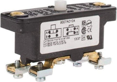 Square D - 0.25 Amp at 125 VDC, 5 Amp at 600 VAC, SPDT-DB, Basic Snap Switch - 600 V, Screw Terminal, 0.69 Lb Max Operating Force, 2-1/2 Inch High x 0.83 Inch Long x 1.03 Inch Wide, -20 to 185°F - Benchmark Tooling