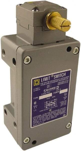 Square D - SPDT, 2NC/2NO, 600 Volt Screw Terminal, Rotary Head Actuator, General Purpose Limit Switch - 1, 2, 4, 6, 12, 13, 6P NEMA Rating, IP67 IPR Rating - Benchmark Tooling